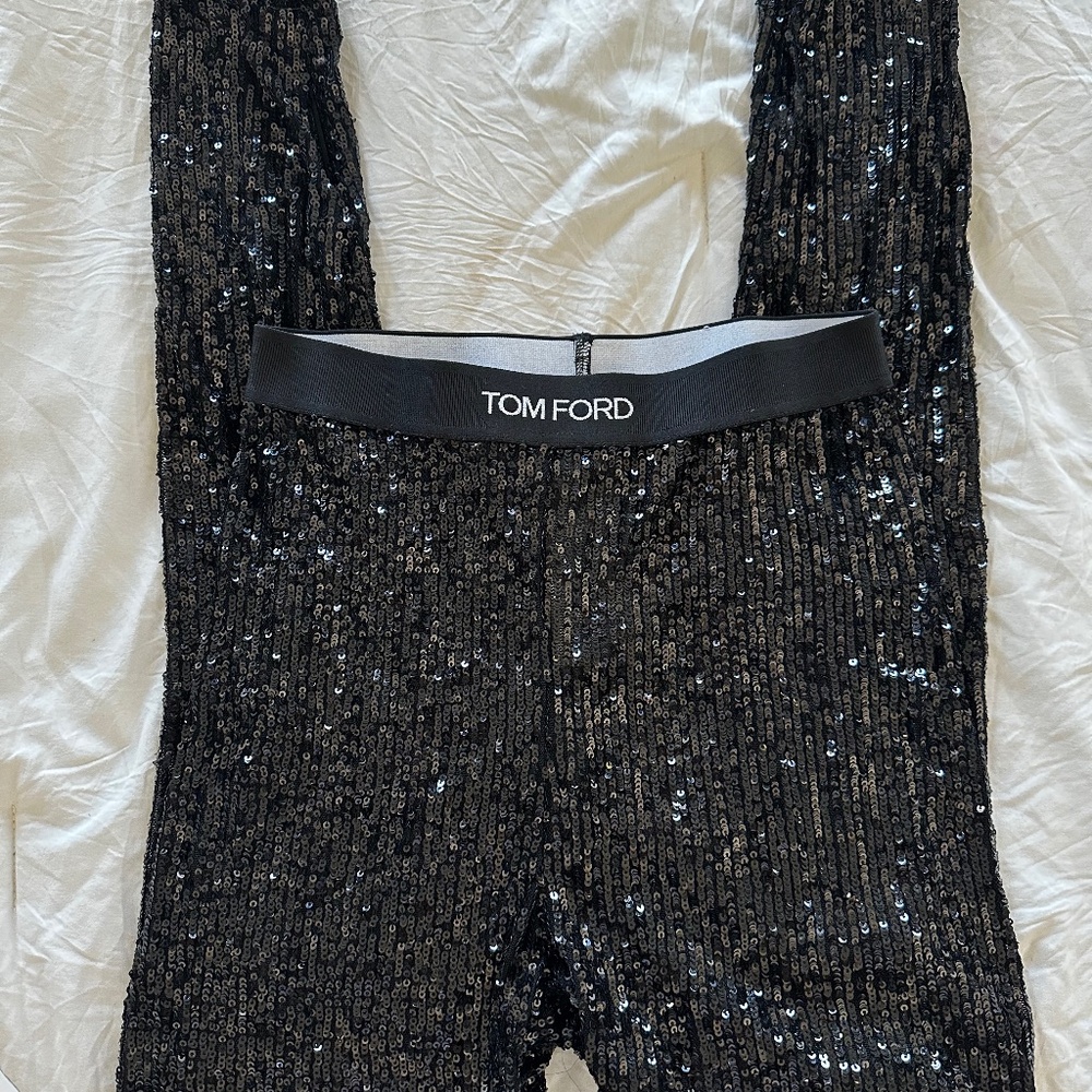 Tom Ford sequin sheer leggings